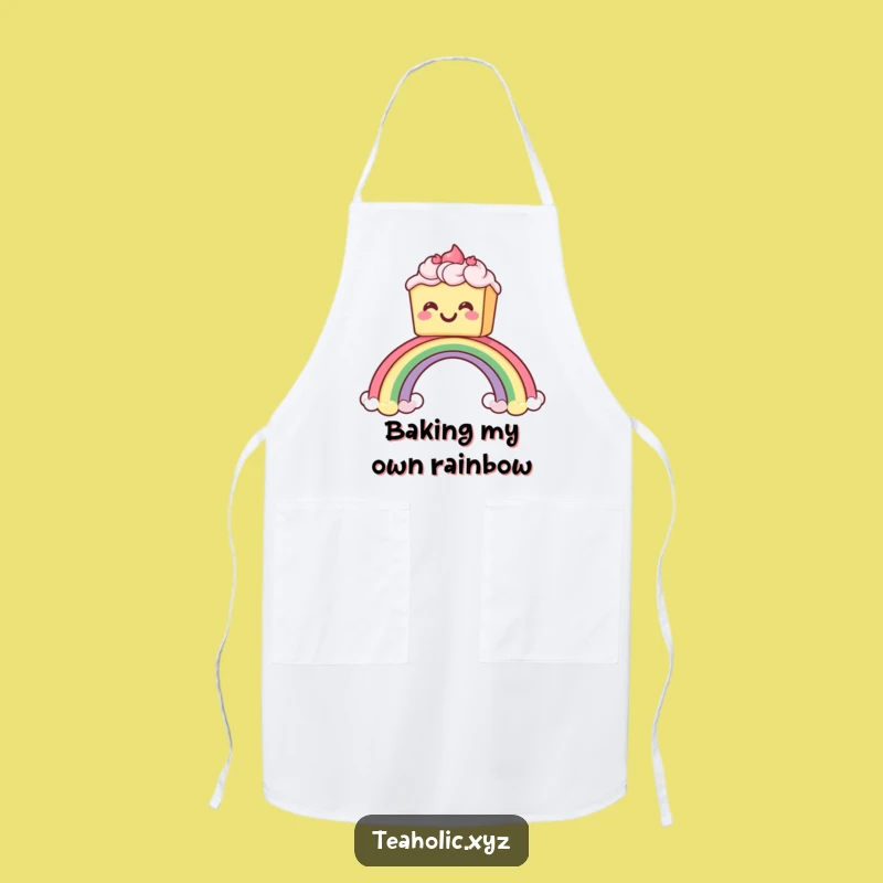 Funny Cake Rainbow Apron: Cook Up Smiles in the Kitchen