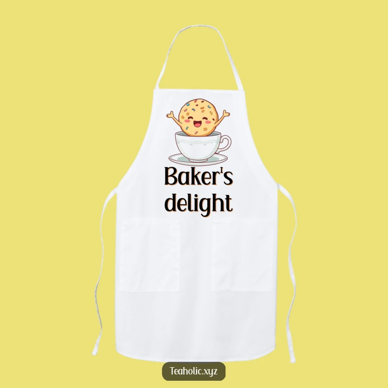 Funny Cookie Apron - Delighted Jumping Cookie, Baker's Treat Gift