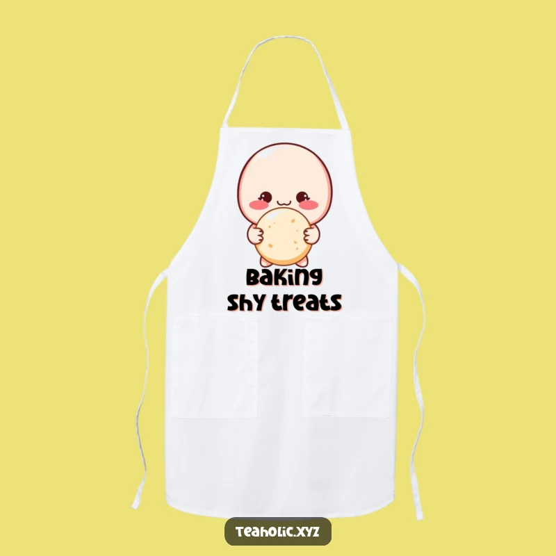 Funny Shy Macaron Apron: Bake with Sweetness and Shyness