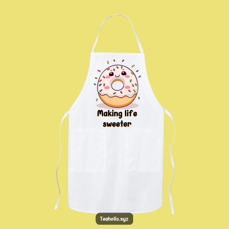 Funny Donut Sprinkle Joy Apron: Cook With Cheer and Sprinkle Fun