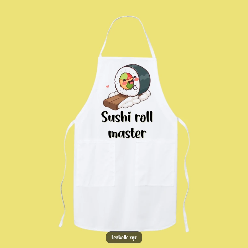 Funny Sushi Roll Apron: Gleeful Sushi Kitchen Wear, Perfect Funny Gift