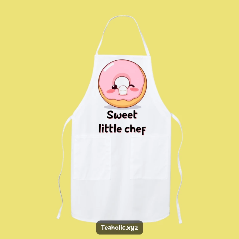 Funny Donut Wink Apron: Kitchen Balance Funny Gift