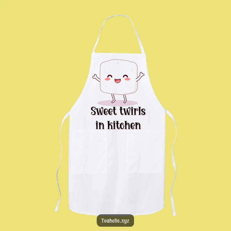 Funny Sugar Cube Dance Apron: Chef Character Kitchenwear, Perfect Humorous Gift!