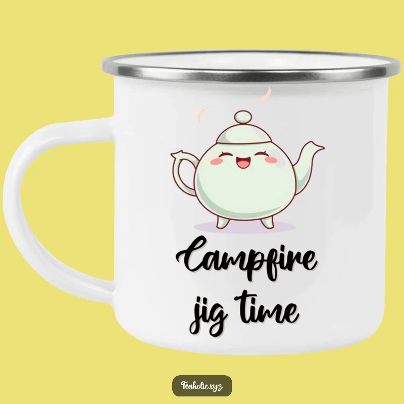 Funny Giggling Teapot Jig Camping Mug - Durable & Funny Outdoor Companion