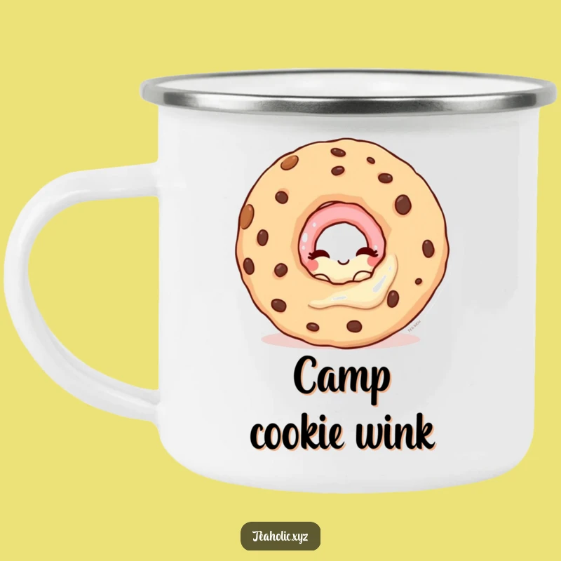 Campfire Secrets Funny Donut Camping Mug - Sip with a Wink
