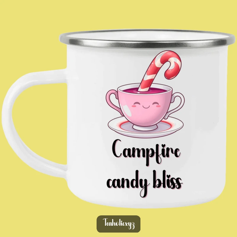 Funny Candy Cane Camping Mug: Sweet Sips on Adventures, Perfect Funny Gift
