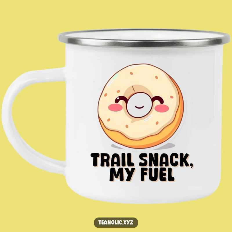 Funny Donut Sipping Camping Mug - Sweet Adventures Await!