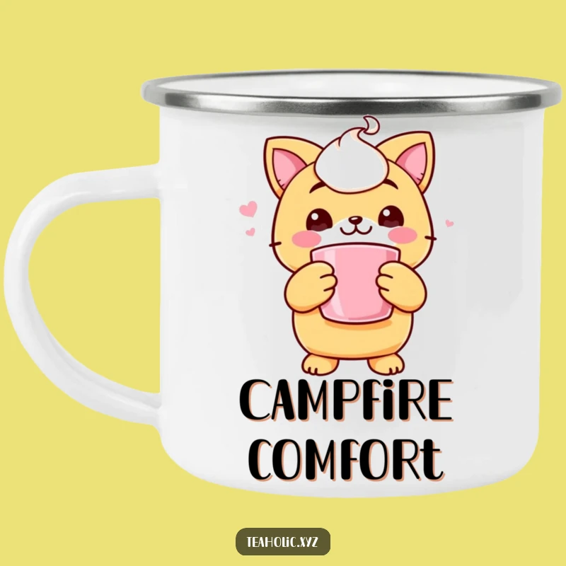 Funny Scone Hug Camping Mug: Adventure Fuel with a Cheerful Character