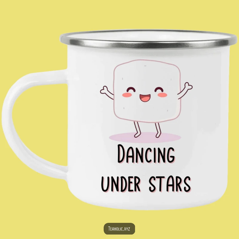 Funny Sugar Cube Dance Camping Mug: Durable Character Drinkware, Perfect Humorous Gift!