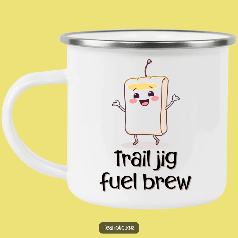 Funny Teabag Jig Camping Mug: Sip and Jig Your Way Through Adventure