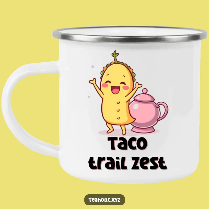Funny Taco Shimmy Camping Mug: Fiesta Adventures, Perfect Funny Gift