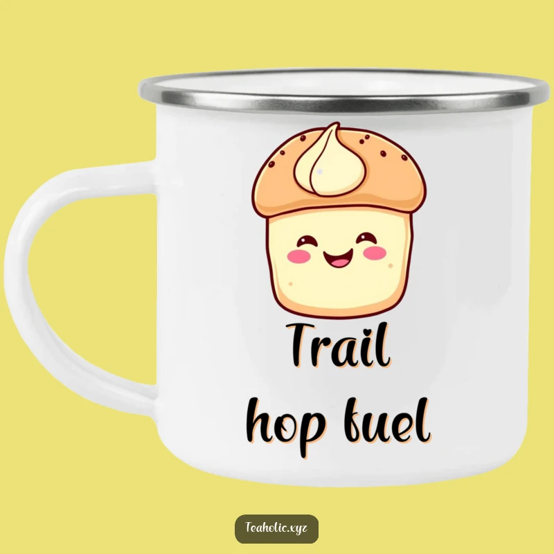 Funny Scone Adventure Mug: Durable Pastry with Cream, Outdoor Funny Gift for Campers