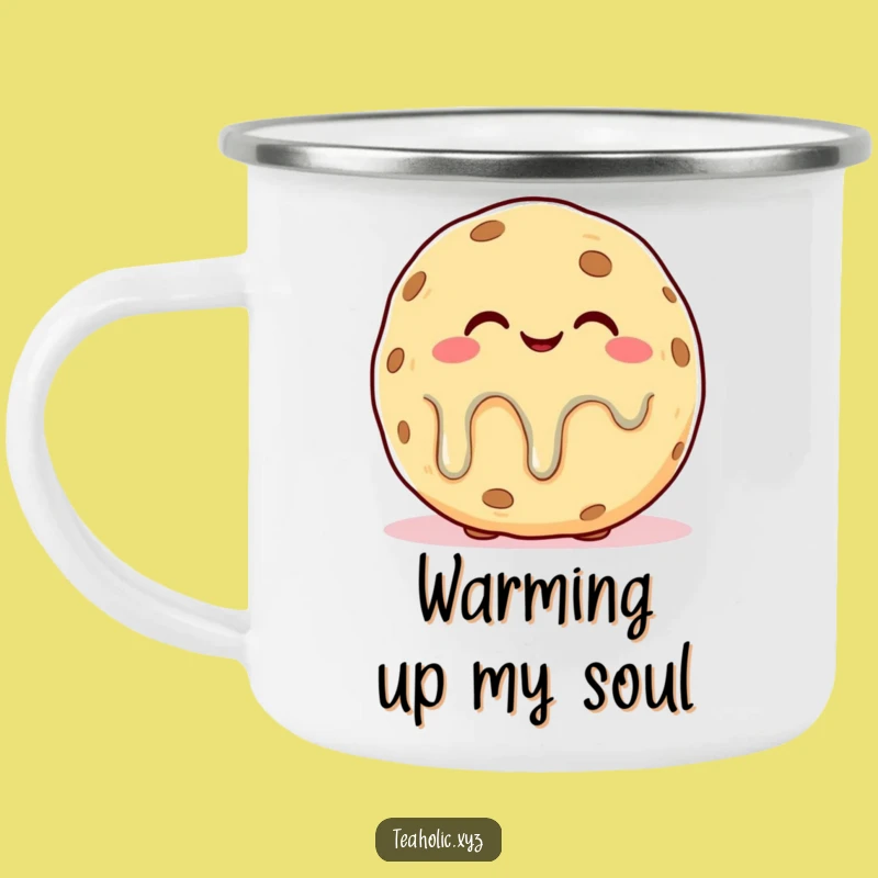 Durable Funny Melting Cookie Bliss Camping Mug: Campfire Comfort, Great Gift