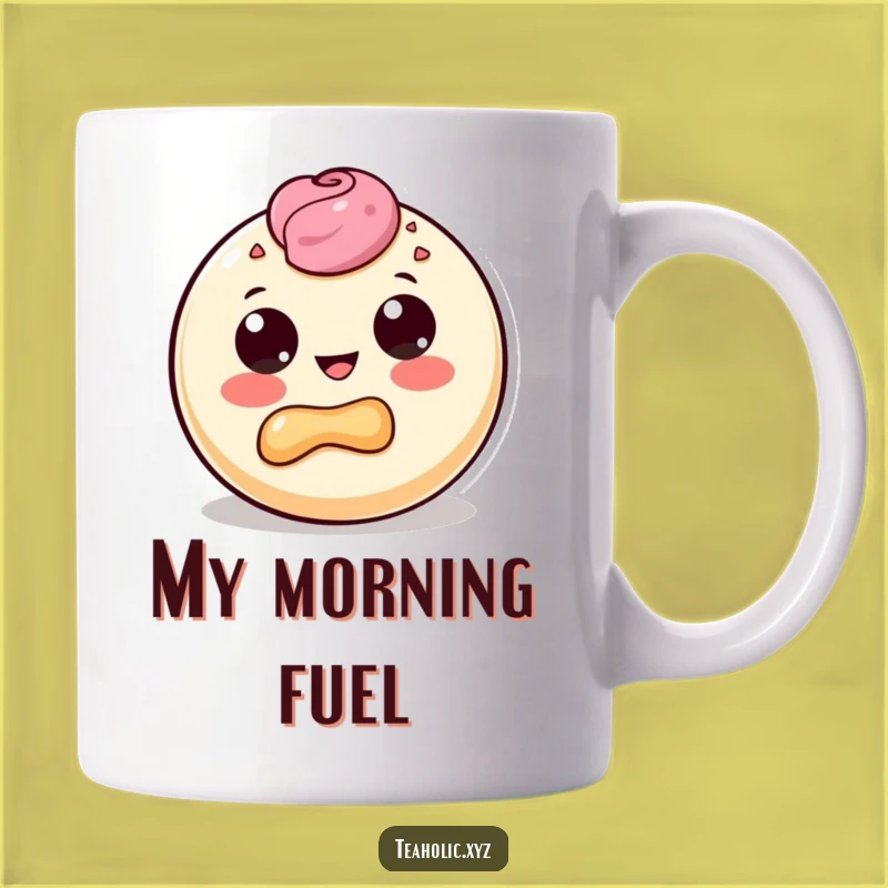 Funny Croissant Bite Mug: A Delightful Pastry Character Gift for Joyful Mornings