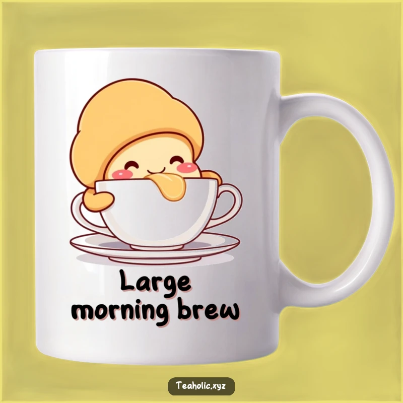 Funny Croissant Teacup Mug: A Hilarious Sip for Breakfast Lovers