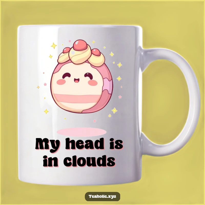 Funny Levitation Cake Sparkle Mug: Magical Sips, Whimsical Gift