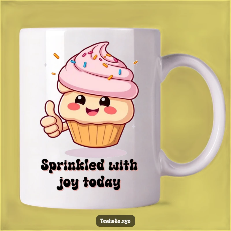 Funny Muffin Thumbs Up Mug - Cheerful Baked Goodie Perfect Gift