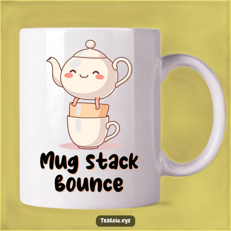 Funny Teapot Mug: Bounce with Joy and Perfect Gift
