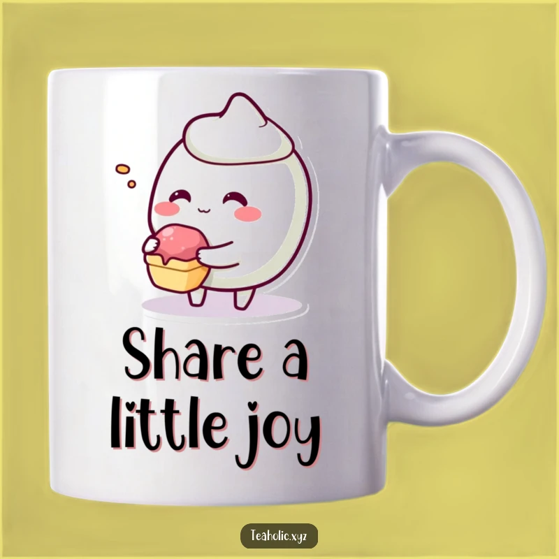 Funny Pastry Bite Mug: A Giggling Character Generosity for Your Coffee Gift