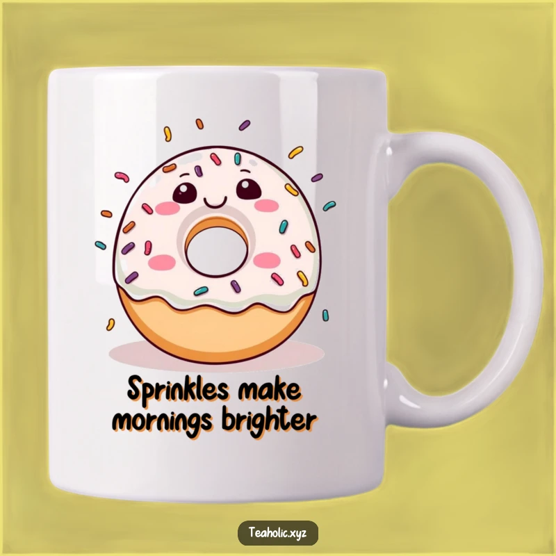 Funny Donut Sprinkle Joy Mug: A Cheerful Treat for Your Morning Coffee Gift