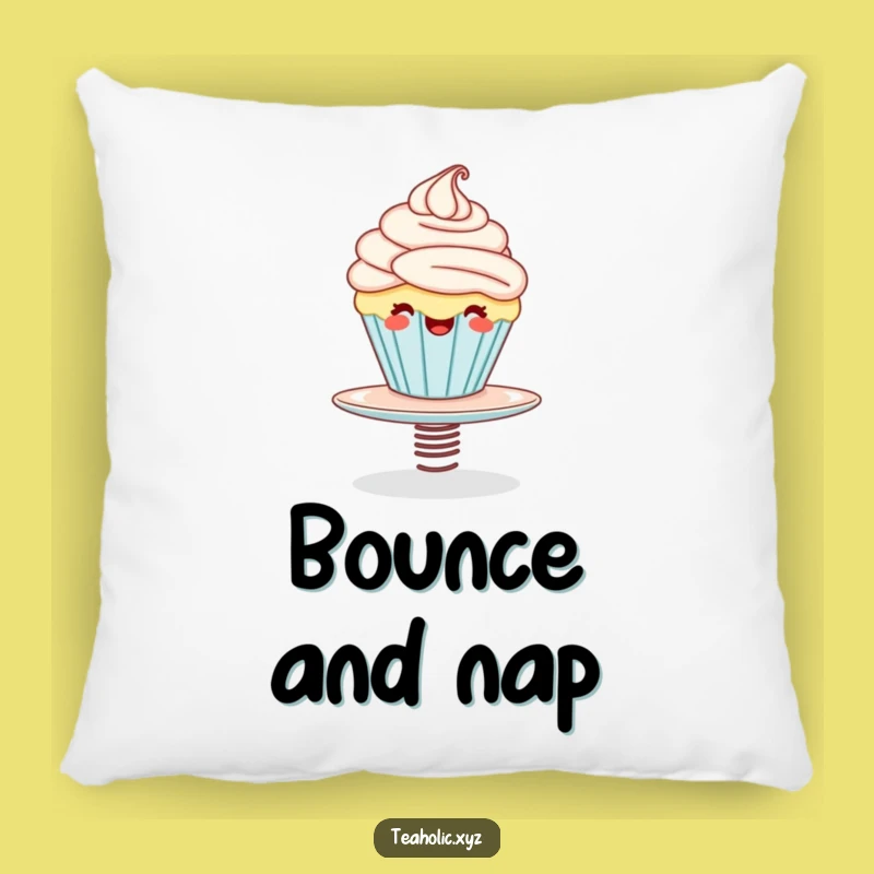 Funny Cupcake Bounce Pillow: Cozy Giggling Decor, Perfect Funny Gift for Comfort