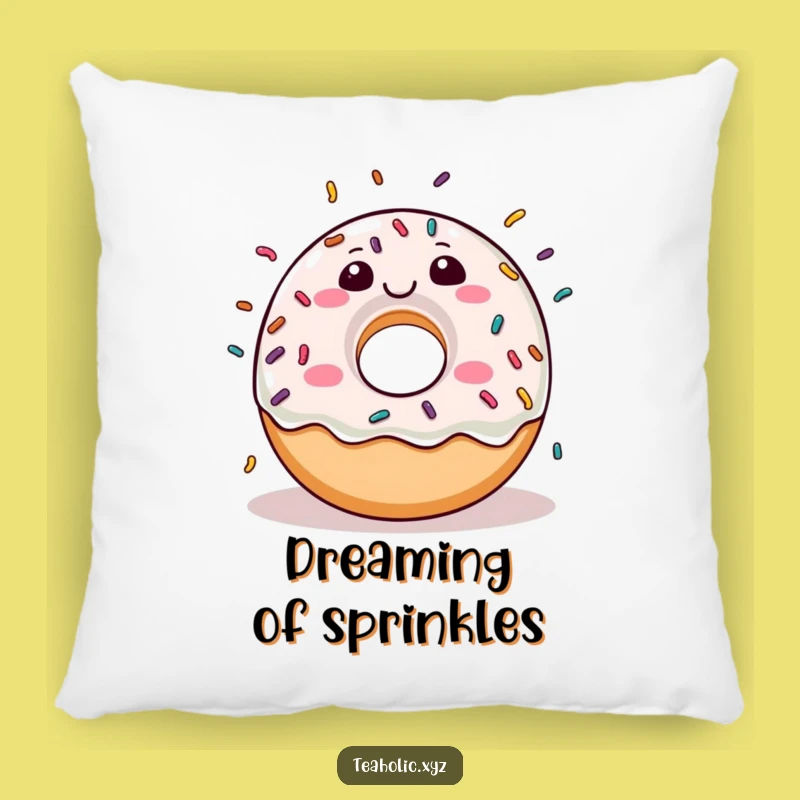 Funny Donut Sprinkle Joy Pillow: Snuggle Up With This Cheerful Character Comfort