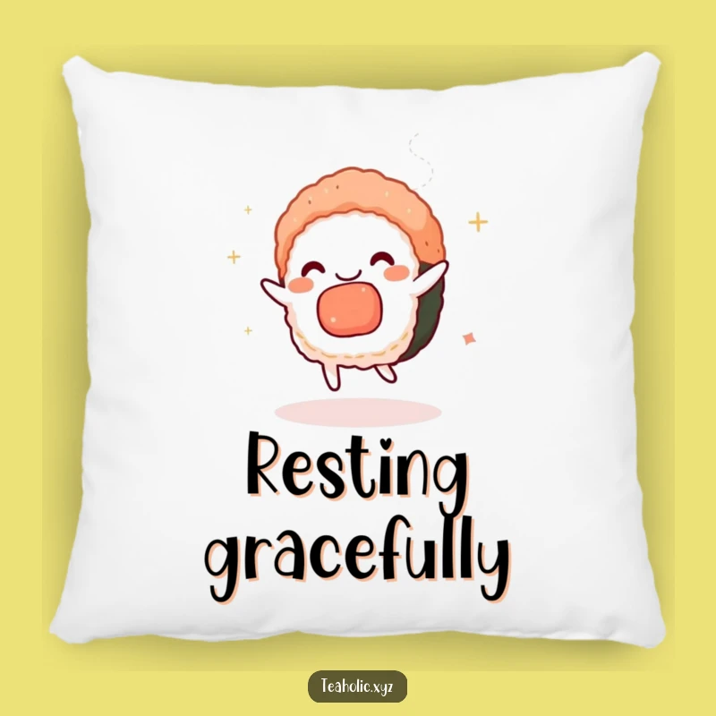 Funny Charmed Sushi Dance Pillow - Cozy Comfort with Whimsical Charm