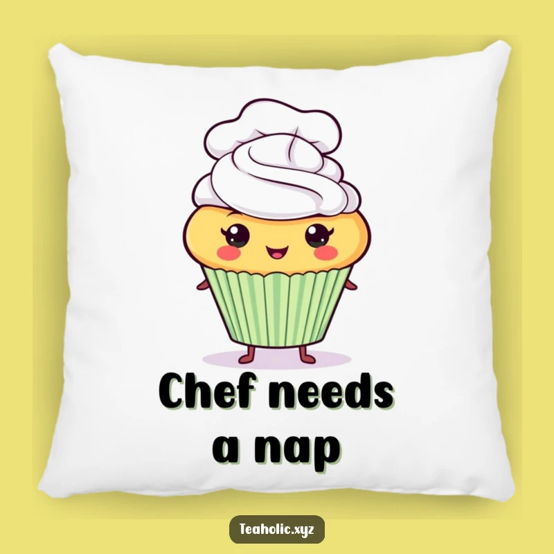 Funny Cupcake Chef Pillow: Snuggle Up With Baking Comfort