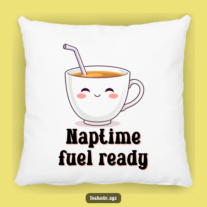 Funny Teacup Sip Pillow: Cozy Character Cushion, Perfect Humorous Gift!