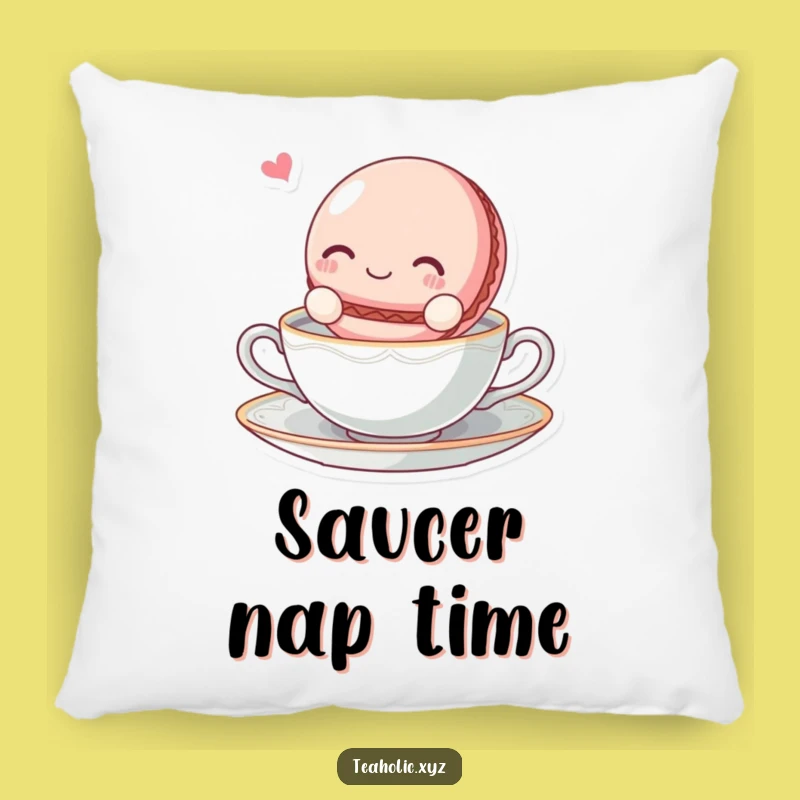 Funny Macaroon Tea Pillow: Snuggle Up With Blissful Comfort