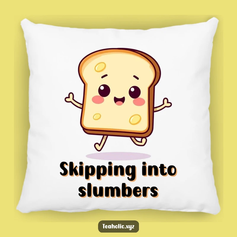 Funny Toast Pillow: Soft Comfort with a Cheerful Funny Touch