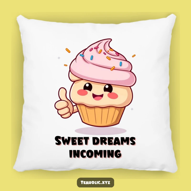 Funny Muffin Thumbs Up Pillow - Cozy & Cheerful Comfort Gift