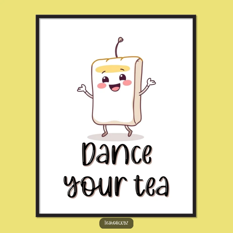 Funny Teabag Jig Digital Art: Instant Lively Decor for Your Space