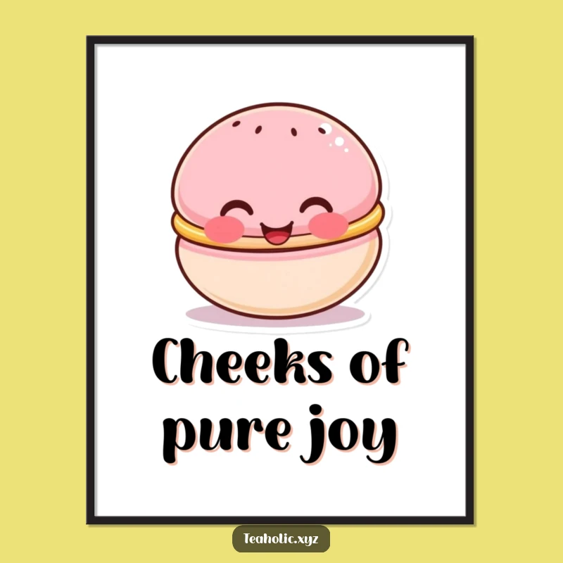 Funny Macaron Digital Print - Sweet Wall Art for Instant Joy