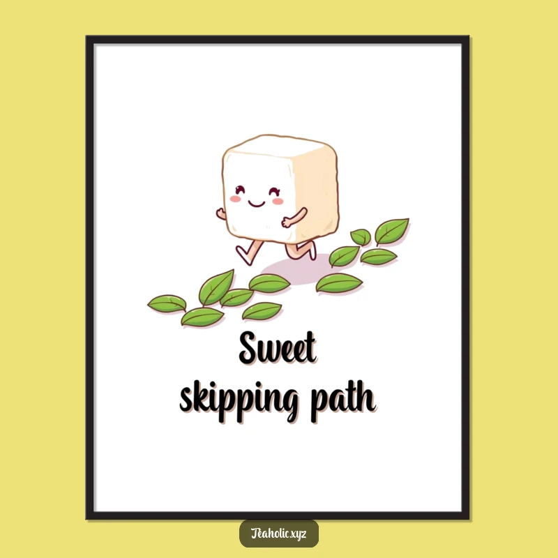 Funny Sugar Cube Digital Art: Instant Sweetness for Your Walls
