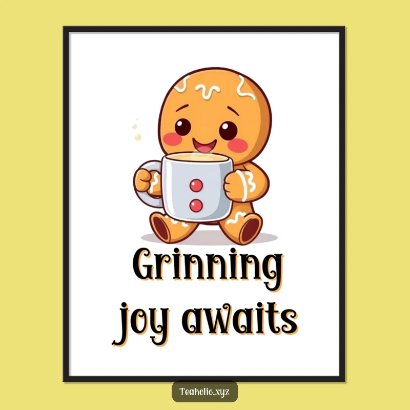 Funny Gingerbread Man Digital Art: Instant Festive Cheer For Your Walls