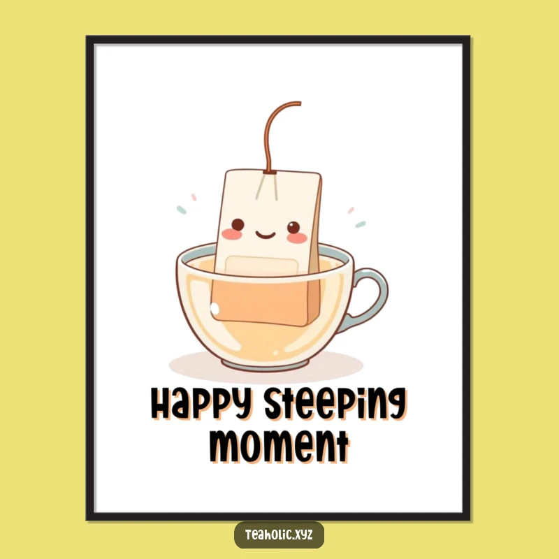 Funny Teabag Dip Digital Print: Whimsical Character Art, Perfect Humorous Gift!
