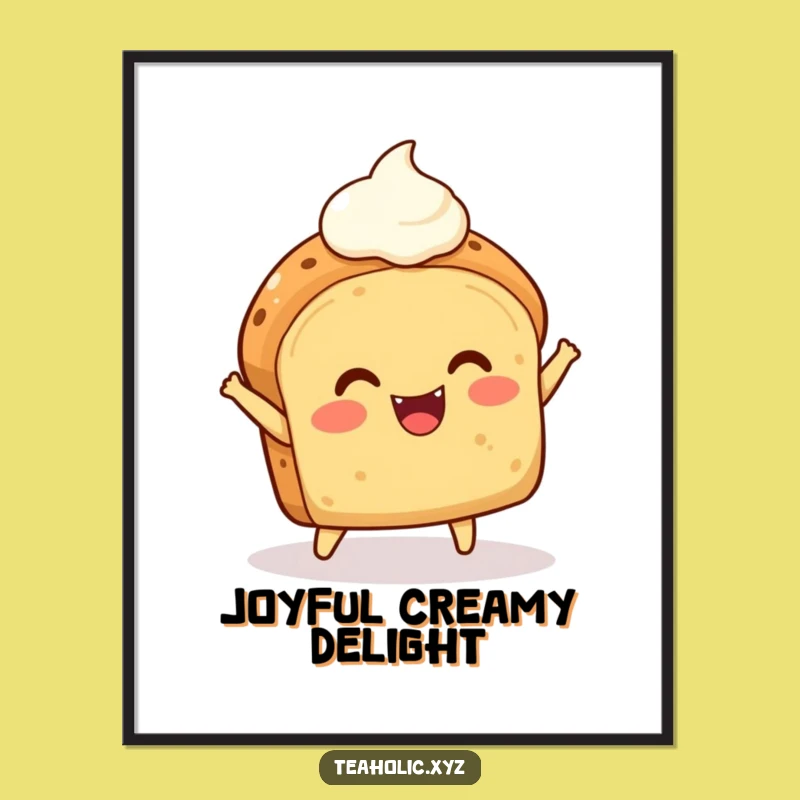 Funny Scone Bouncing Digital Art Print - Instant Joyful Decor!
