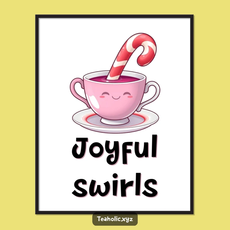 Funny Candy Cane Digital Art: Instant Whimsy for Your Space, Perfect Funny Gift