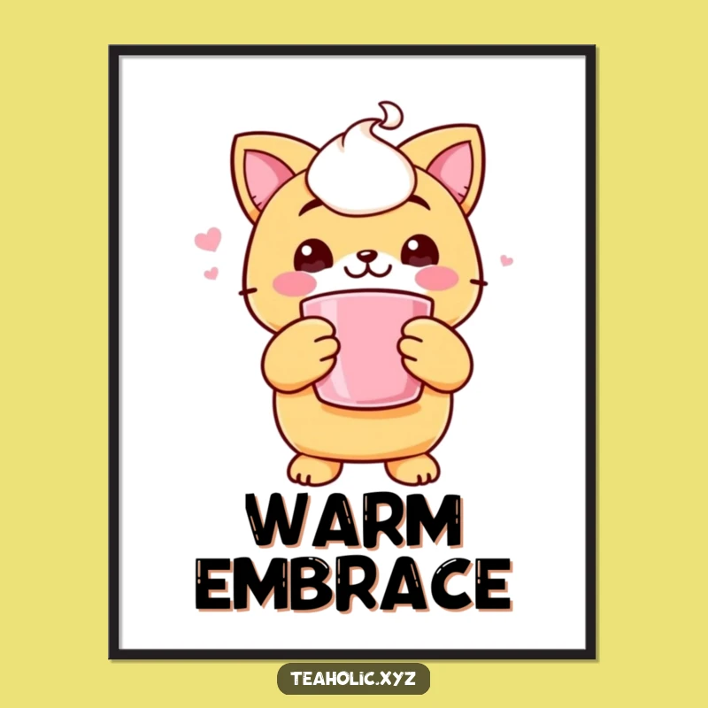 Funny Scone Hug Digital Art: Cheerful Character for Instant Warmth