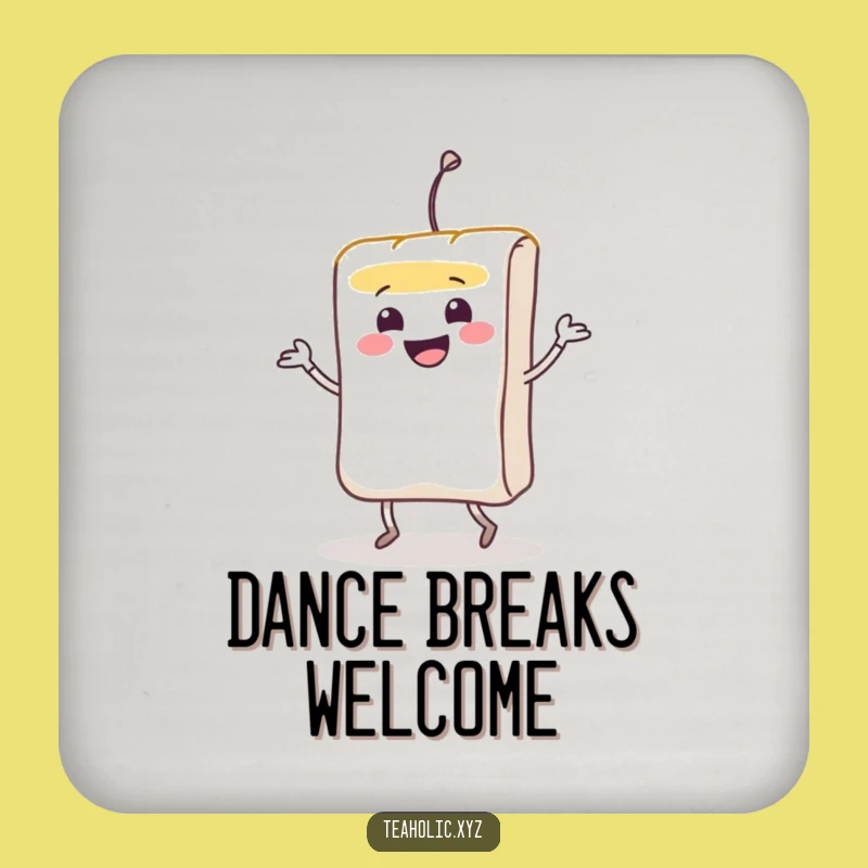 Funny Teabag Jig Coaster: Protect Your Surfaces With Dancing Flair