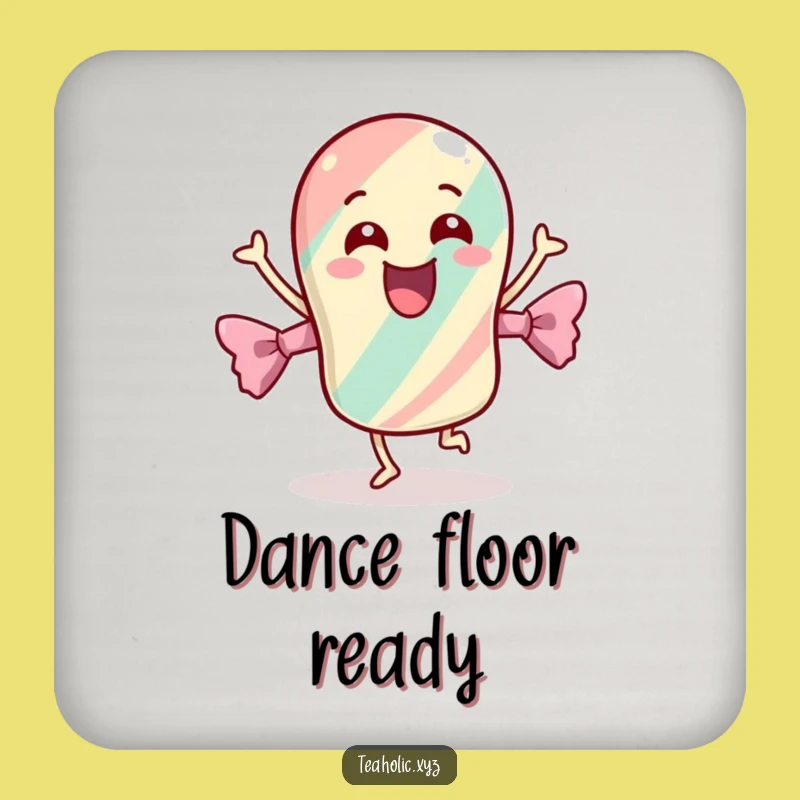 Funny Candy Dance Coaster Set: Protect Surfaces with Sweet Fun