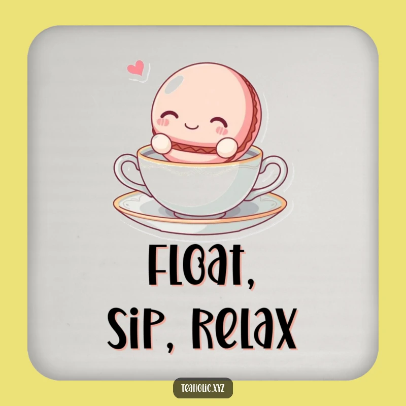 Funny Macaroon Tea Coaster: Protect Surfaces With Blissful Charm
