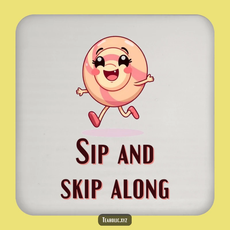 Funny Candy Swirl Skip Coaster Set: Protect Surfaces with Sweet Style