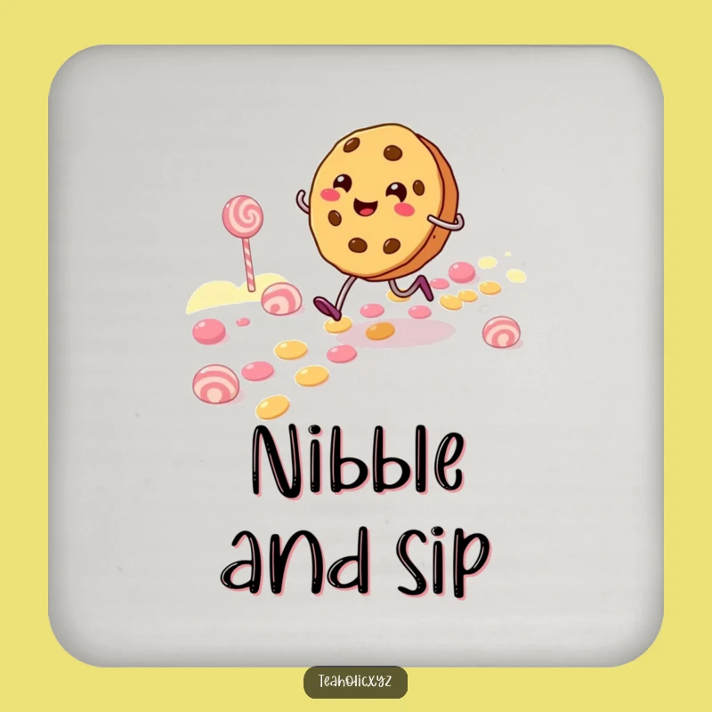 Funny Cookie Character Coasters: Protect Surfaces Sweet Funny Gift