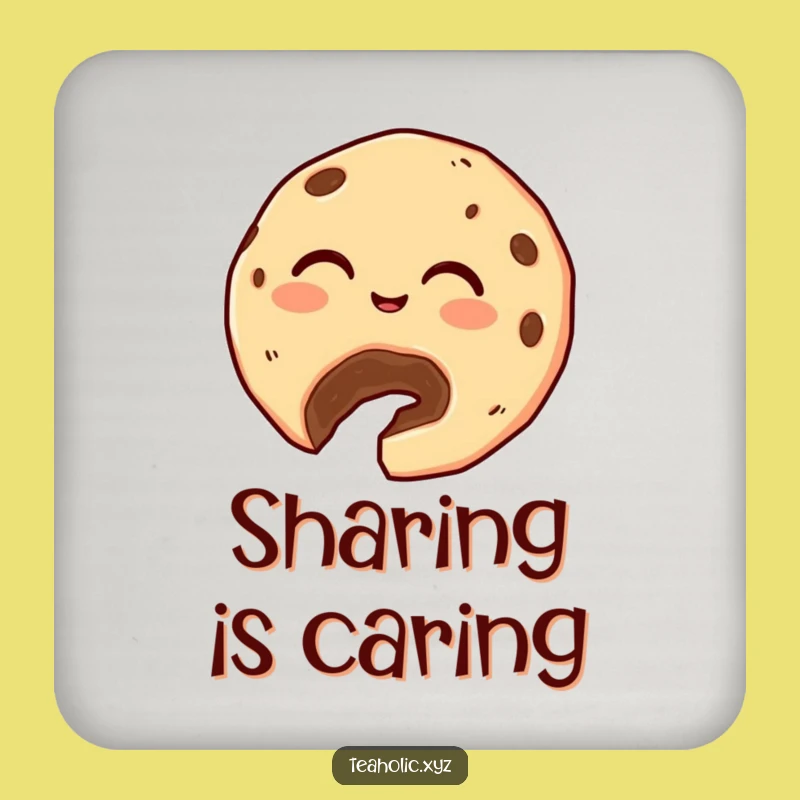 Funny Cookie Offering Coaster - Protect Surfaces with Sweetness!