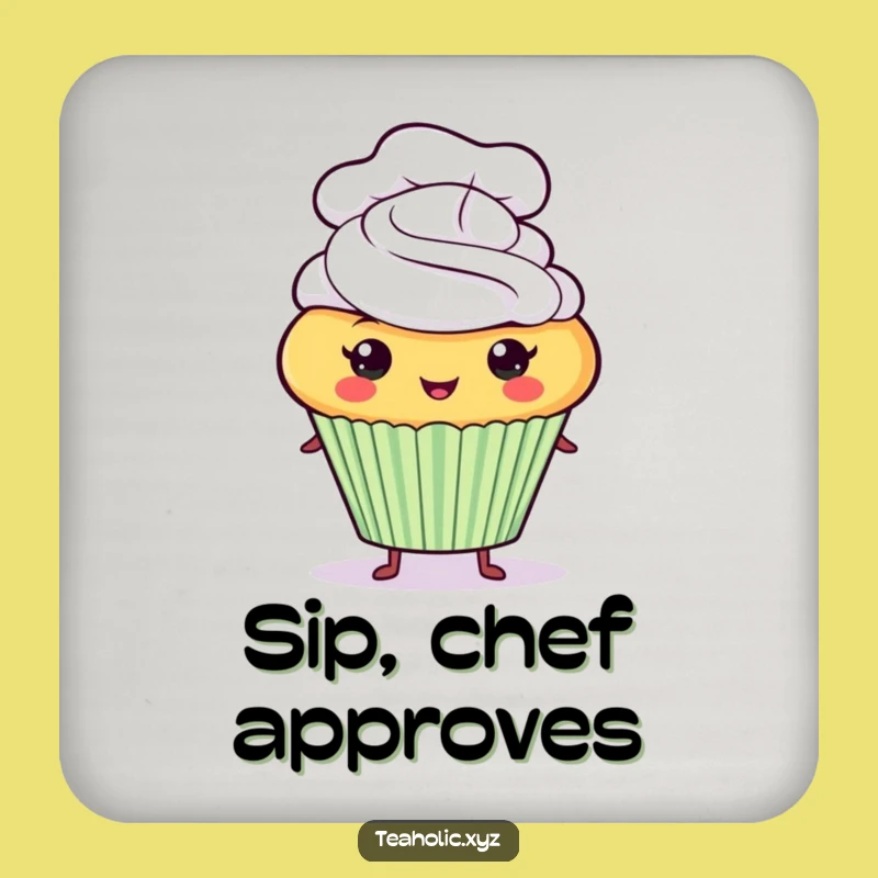 Funny Cupcake Chef Coaster: Protect Surfaces With Baking Flair