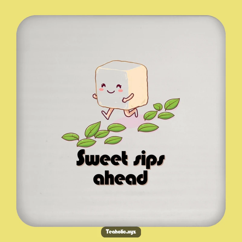 Funny Sugar Cube Coaster: Protect Surfaces with Sweet Charm