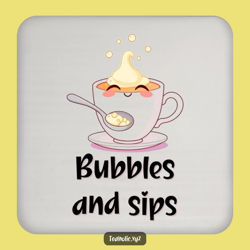 Funny Teacup Bubble Coasters: Protect Surfaces with Bubbly Style