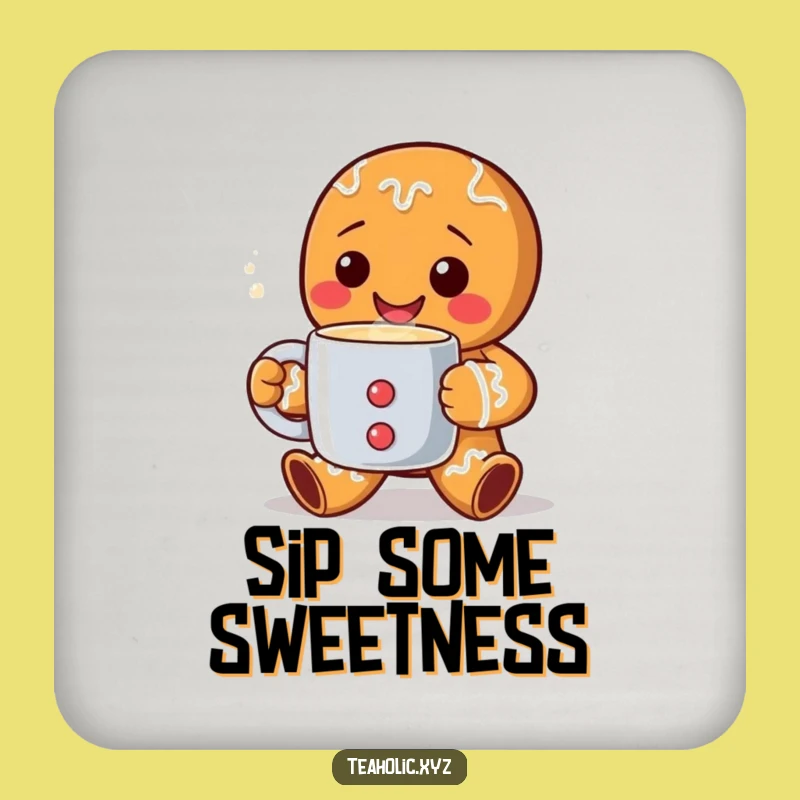 Funny Gingerbread Man Coaster: Protect Surfaces With Holiday Charm